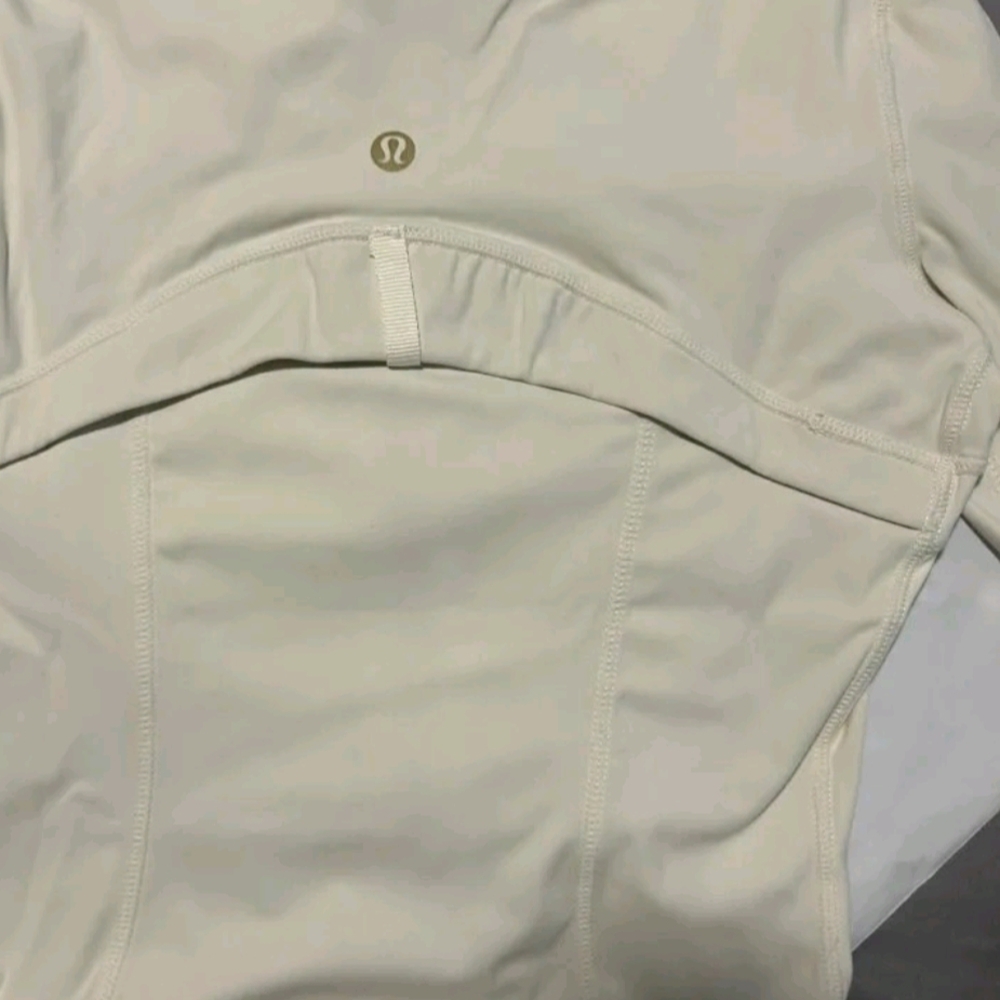 Lululemon Cream Zip-Up Jacket